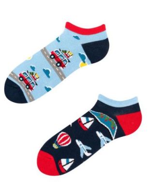 Stopki, Adventure Socks Low, Todo Socks, Podróże, Pojazdy, Kolorowe