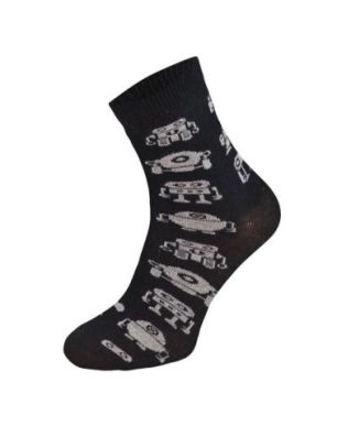 Kolorowe skarpetki CHILI Cotton Socks 748, wesołe motywy- Roboty